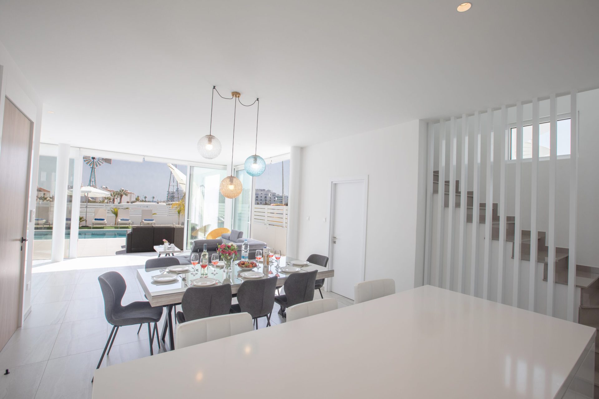 Open-plan dining area
