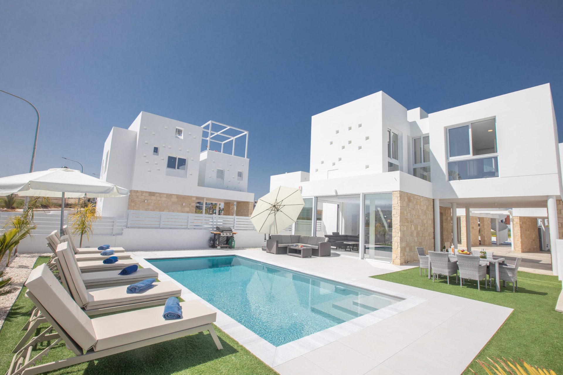 Villa exterior with private pool